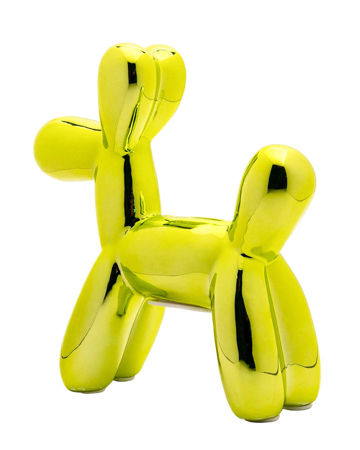 Balloon Dog Ceramic Piggy Bank - Lime-Interior Illusions Plus-Strange Ways