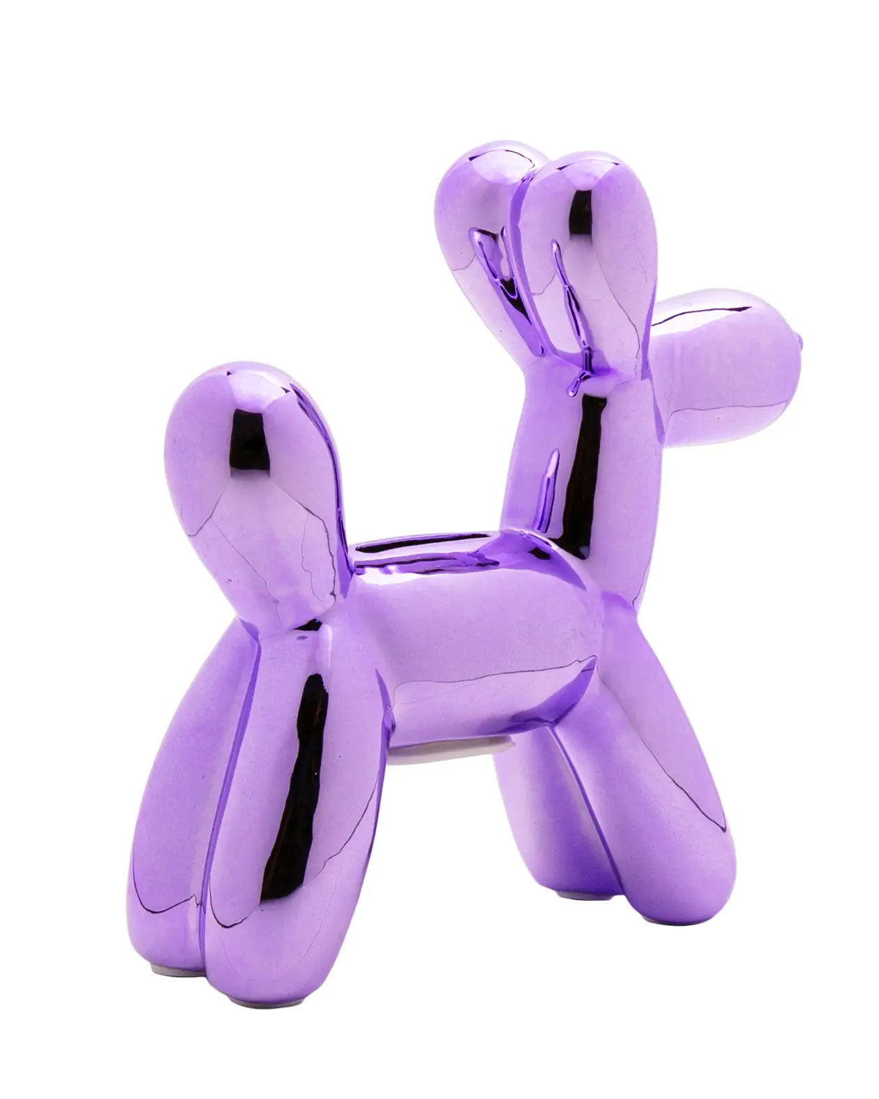 Balloon Dog Ceramic Piggy Bank - Lavender-Interior Illusions Plus-Strange Ways