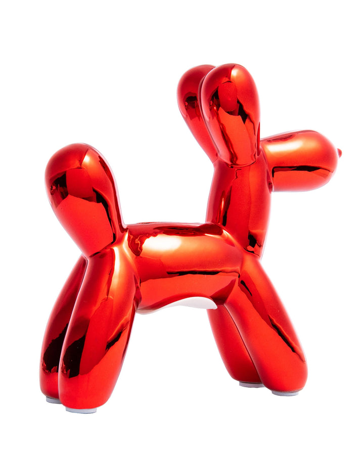 Balloon Dog Ceramic Piggy Bank - Red-Interior Illusions Plus-Strange Ways