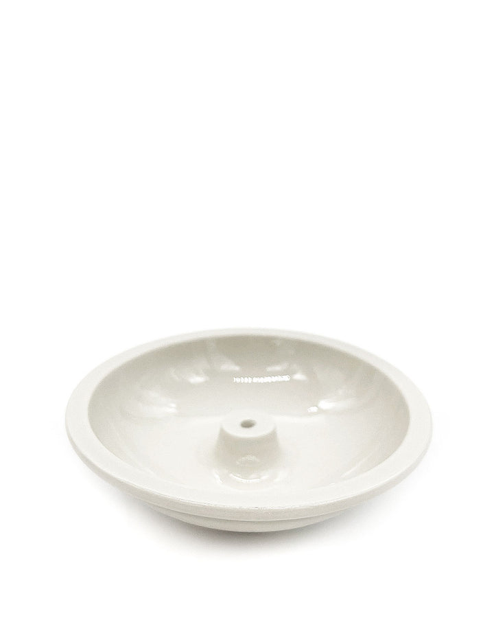 Ceramic Incense Bowl - White-Shoyeido-Strange Ways