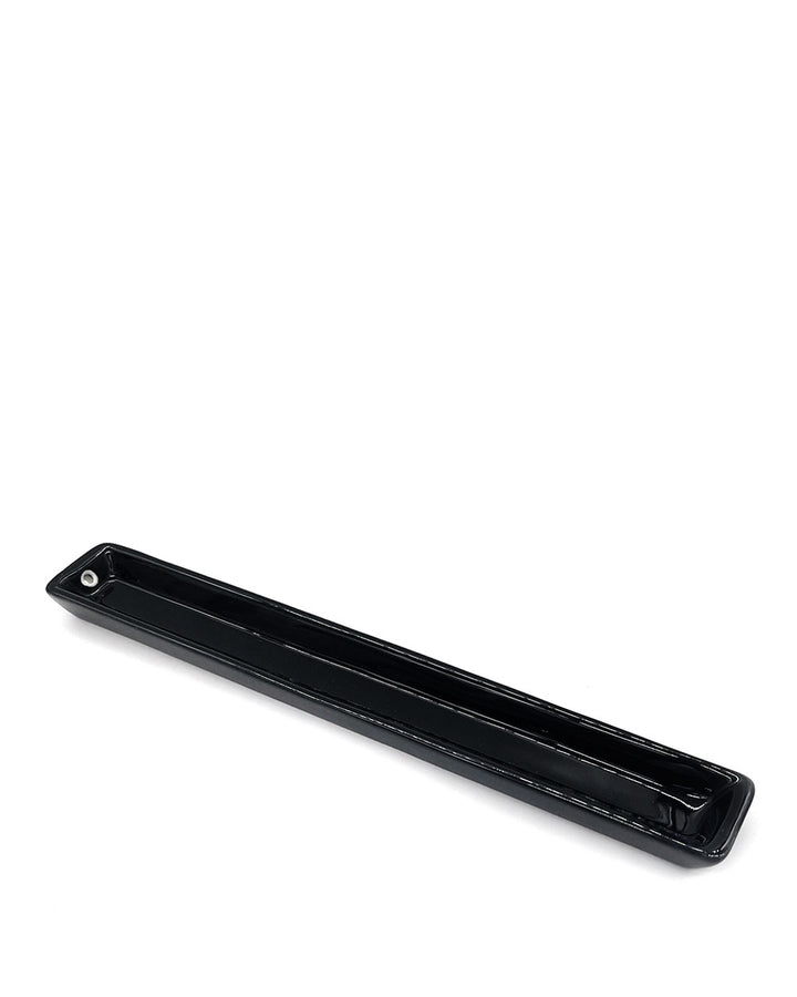 Ceramic Incense Tray - Black-Shoyeido-Strange Ways