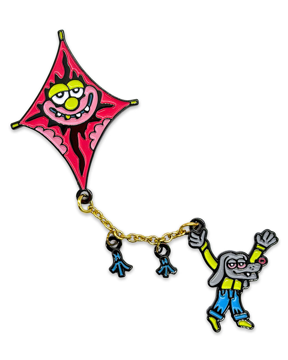 High As A Kite Chained Pin Set