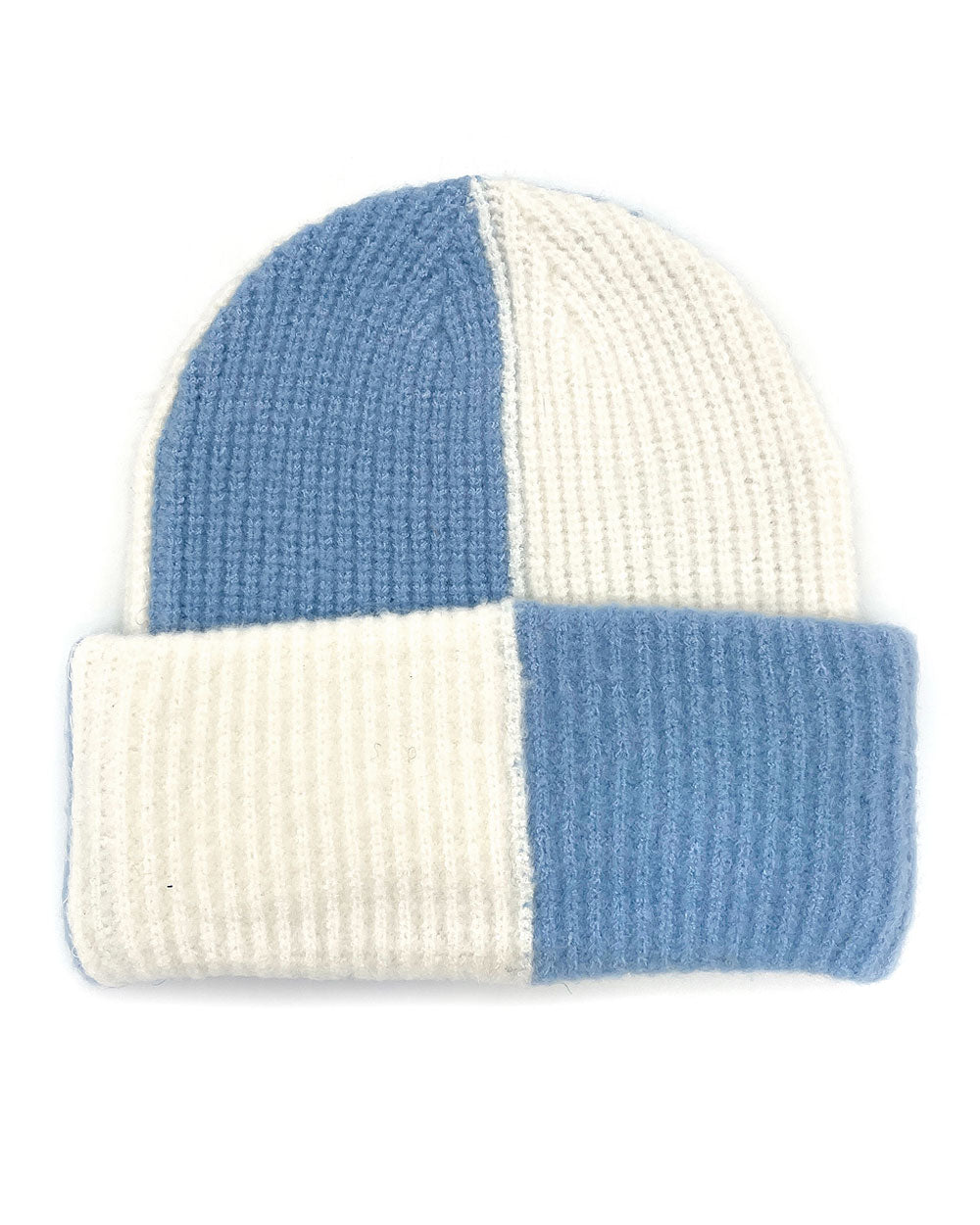 Two Tone Checkered Beanie-Leto Accessories-Strange Ways