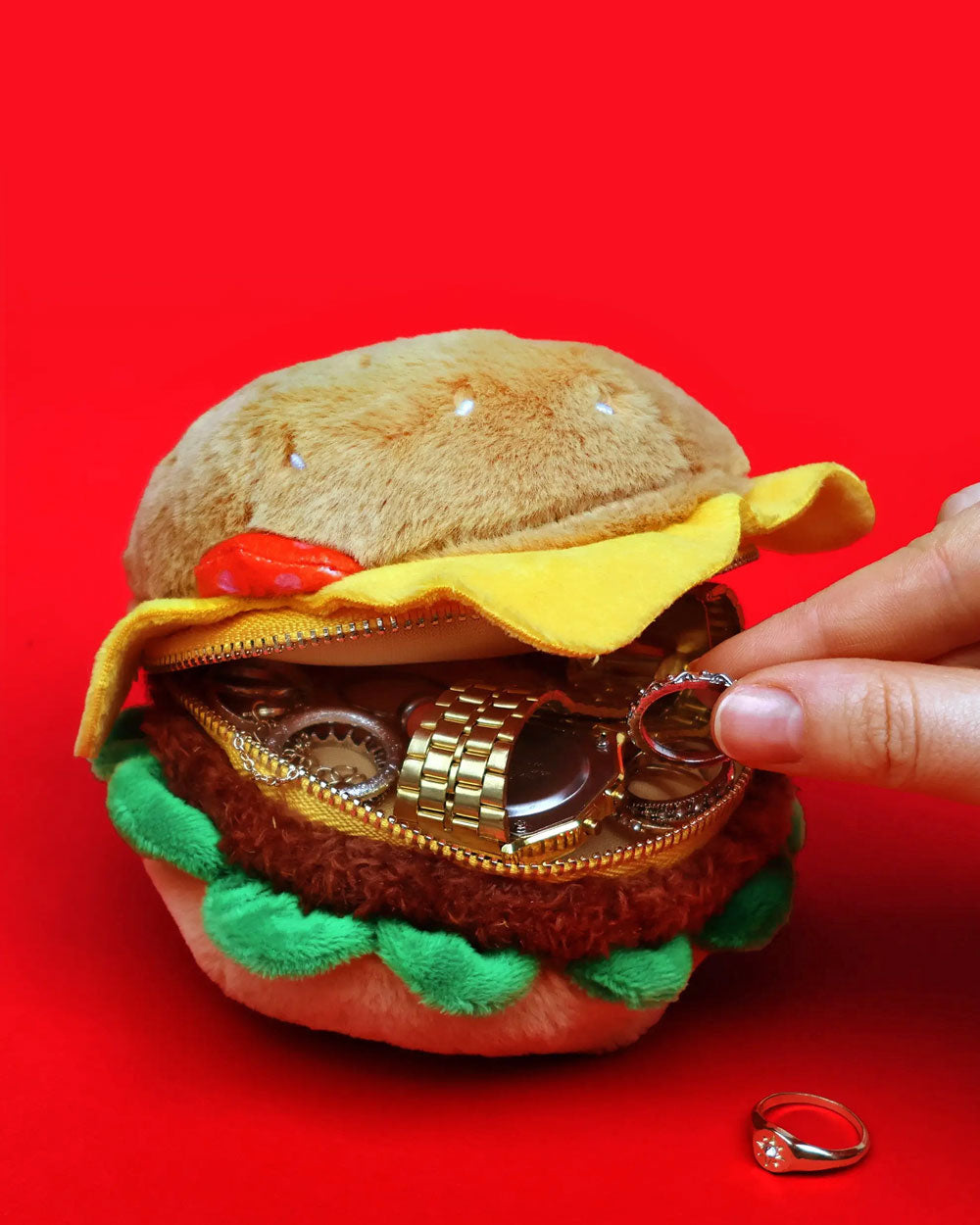 Burger Zip Pouch-SUCK UK-Strange Ways