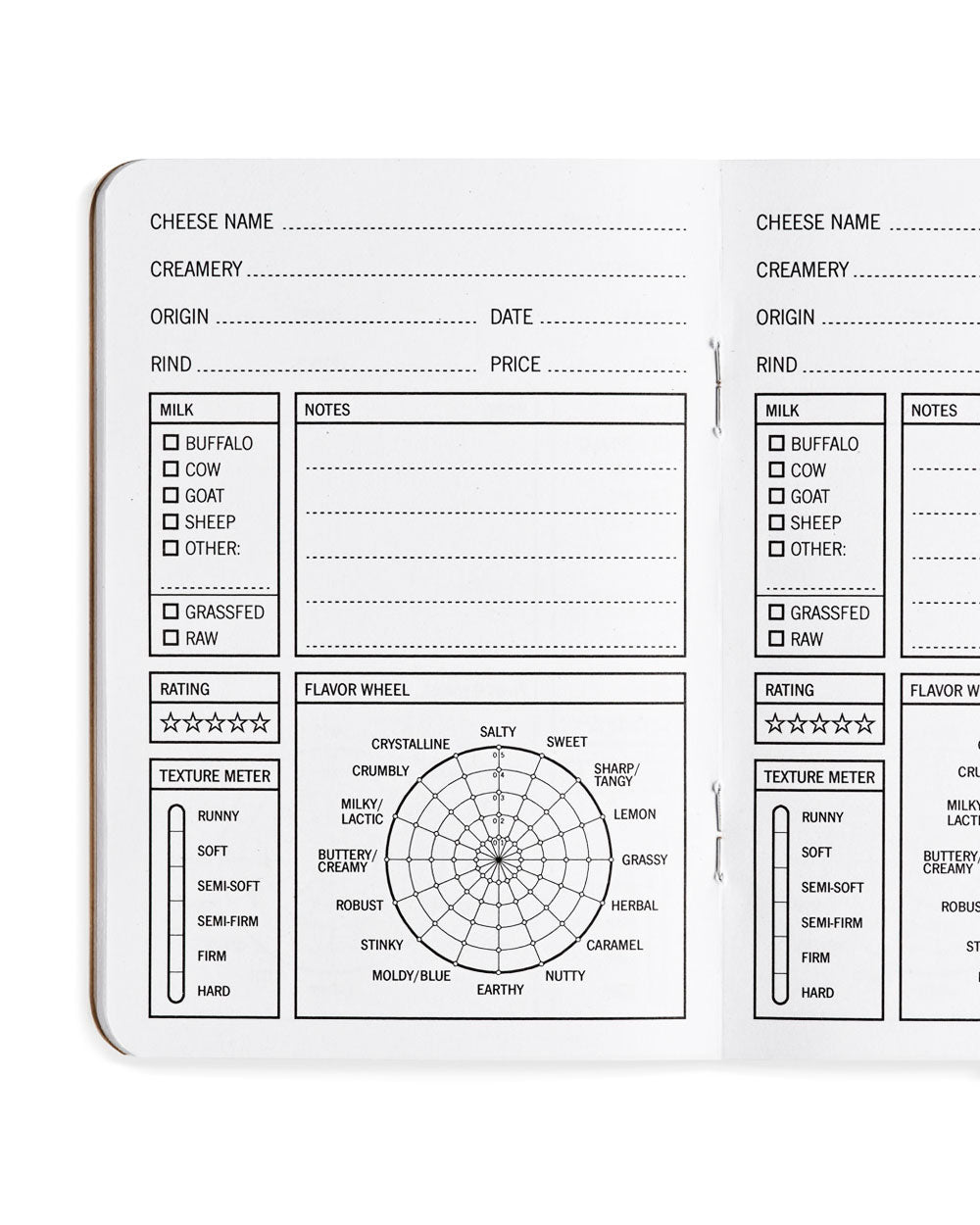 Cheese-Tasting Pocket-Sized Journal-33 Books Co.-Strange Ways