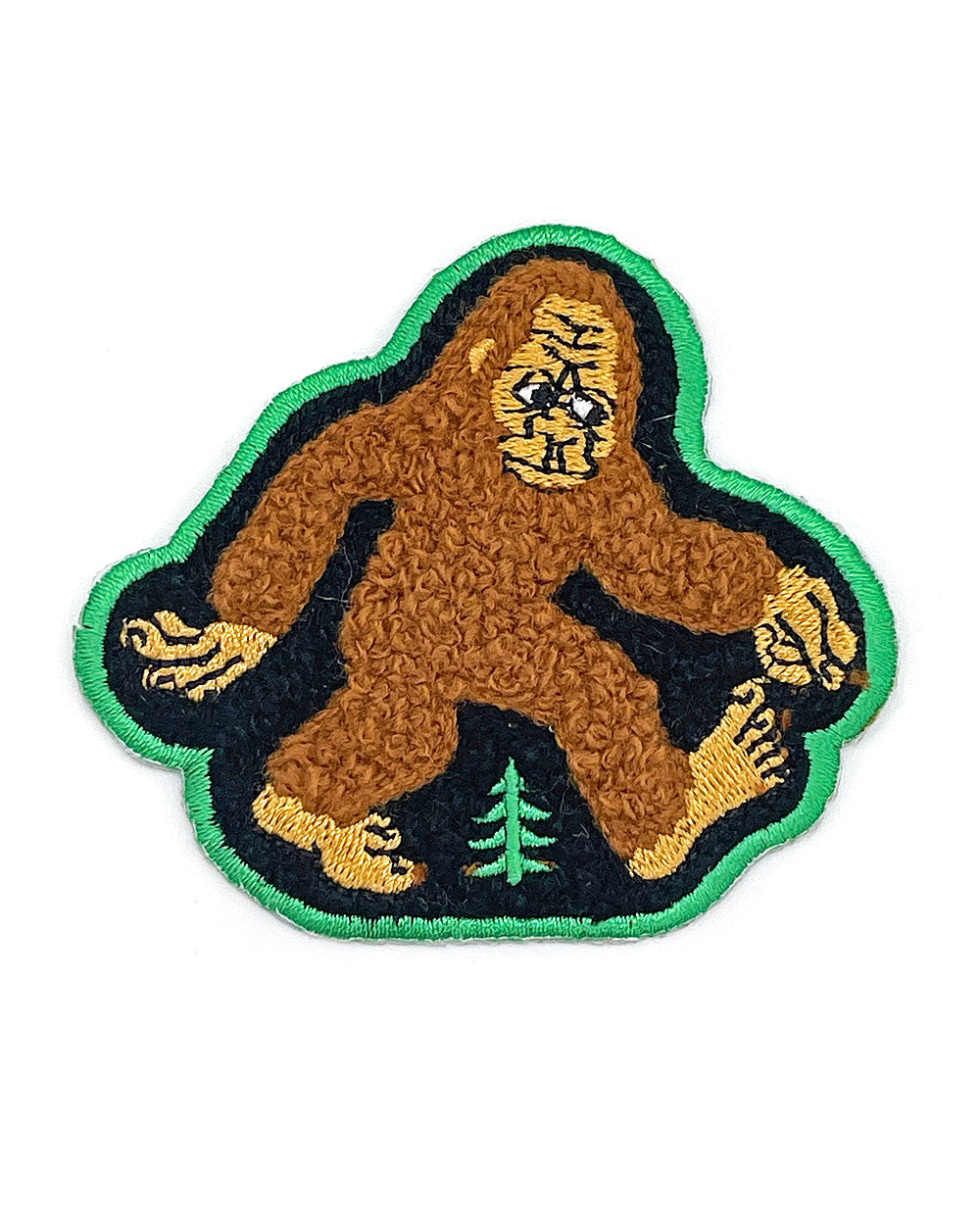 Fuzzy Bigfoot Chenille Patch-NW Corner Goods-Strange Ways