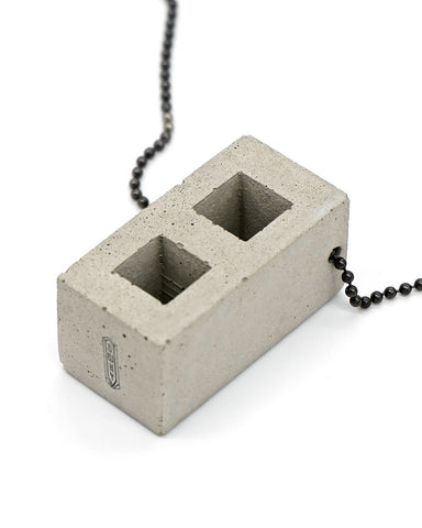 Cinder Block Concrete Necklace