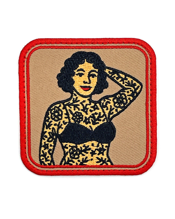 Tattooed Lady Circus Patch-Square Deal Supplies-Strange Ways