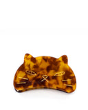 Kitty Cat Acetate Hair Clip - Tortoise-A Shop Of Things-Strange Ways