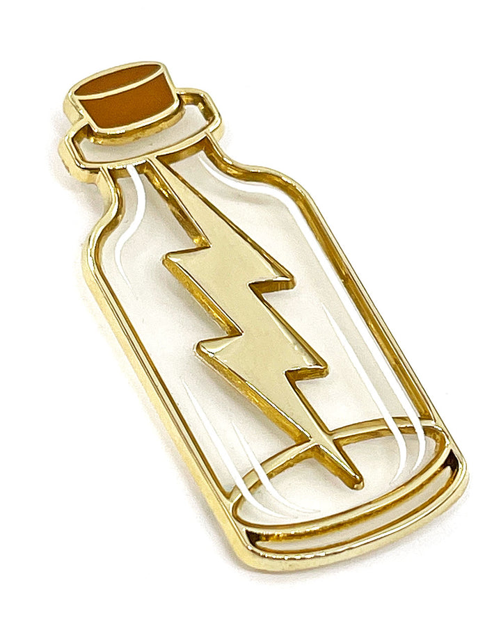 Lightning In A Bottle Translucent Pin-MacGuffin Goods-Strange Ways