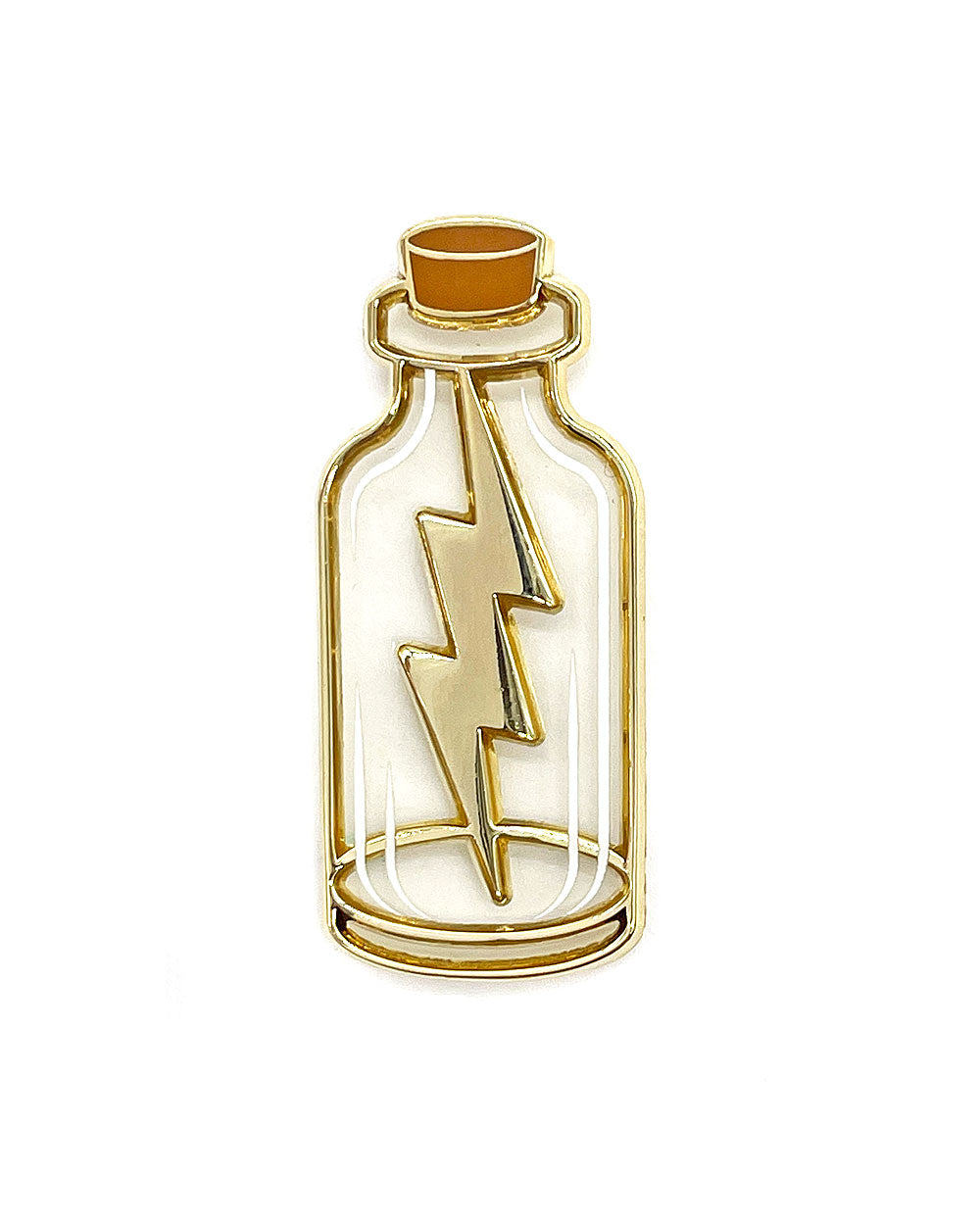 Lightning In A Bottle Translucent Pin-MacGuffin Goods-Strange Ways