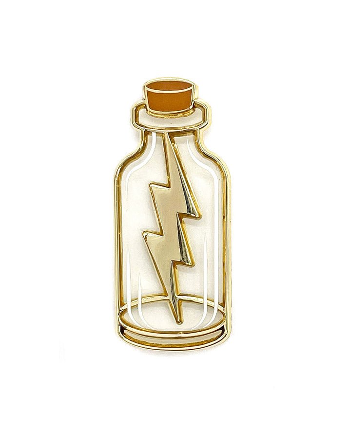 Lightning In A Bottle Translucent Pin-MacGuffin Goods-Strange Ways
