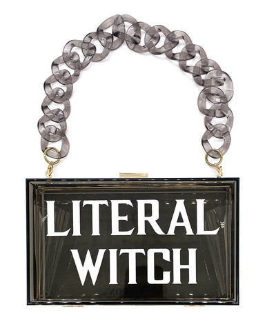 Literal Witch Translucent Clutch Bag