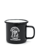 Overworked & Undercaffeinated Enamel Coffee Mug-Pyknic-Strange Ways