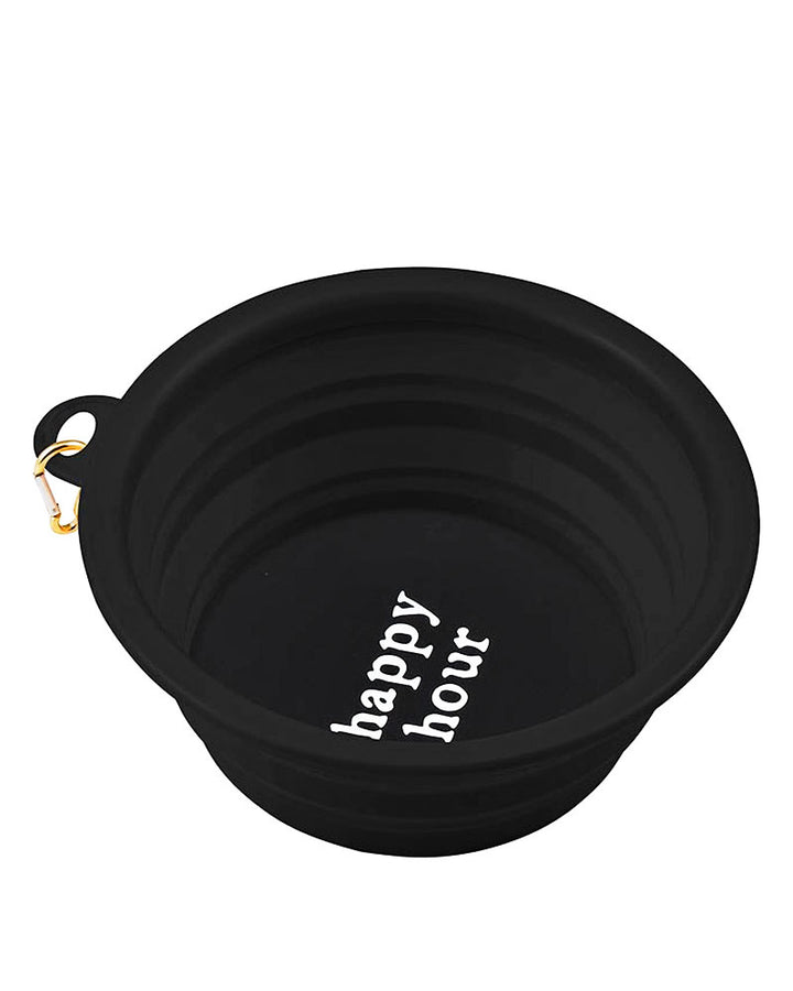 Collapsible Dog Bowl - Happy Hour-Santa Barbara Design Studio-Strange Ways