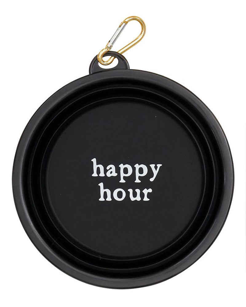 Collapsible Dog Bowl - Happy Hour-Santa Barbara Design Studio-Strange Ways