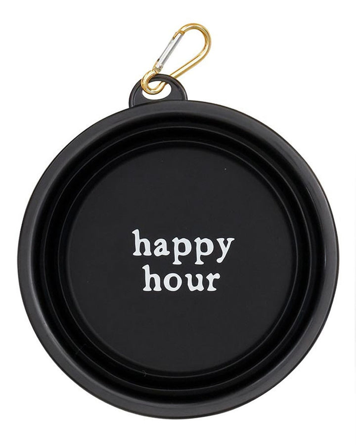 Collapsible Dog Bowl - Happy Hour-Santa Barbara Design Studio-Strange Ways