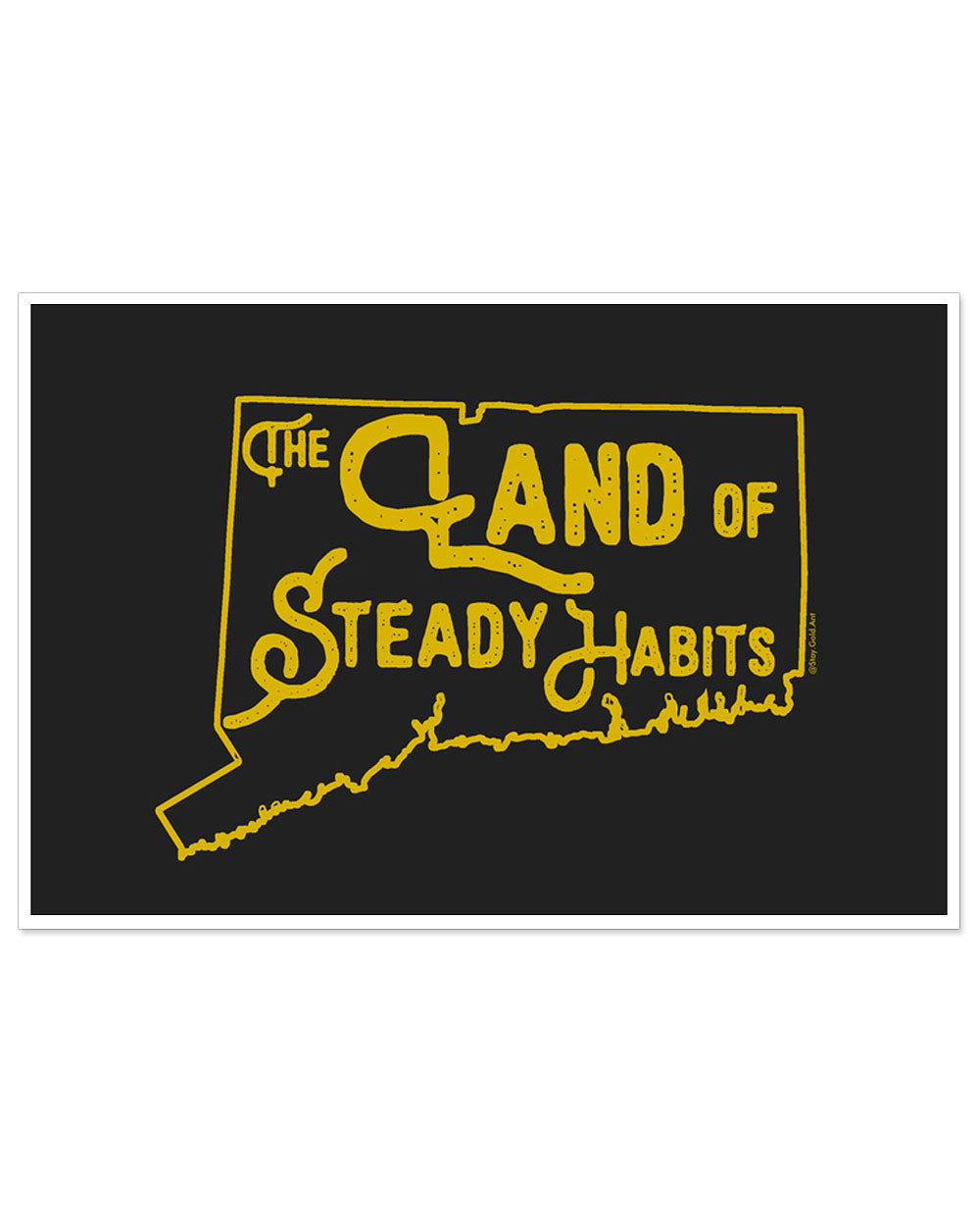 Steady Habits Connecticut Art Print (8" x 12")-Stay Gold Ant-Strange Ways
