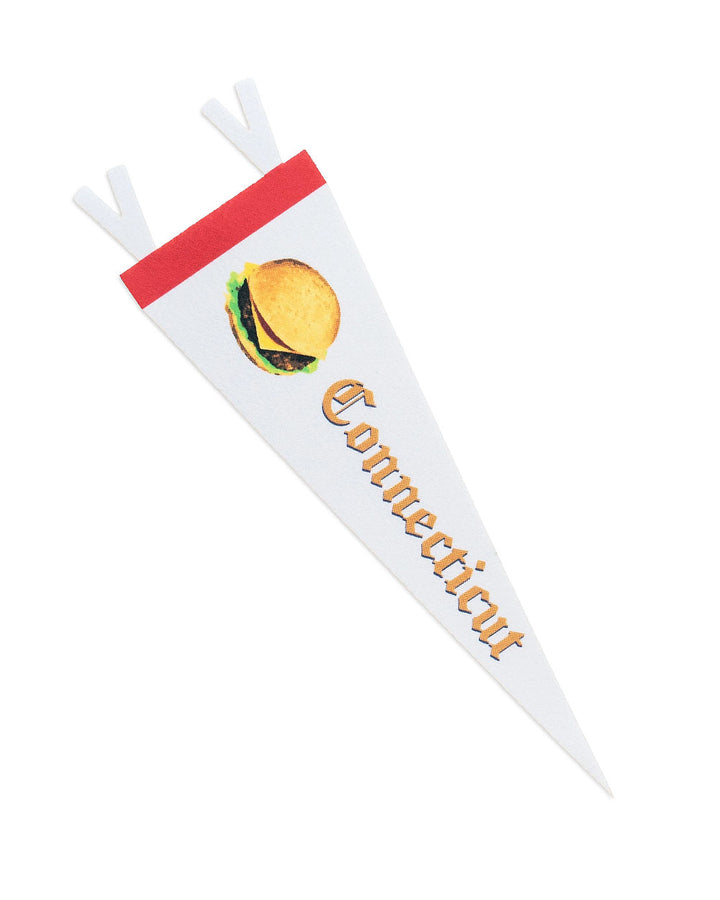 Connecticut Burger Souvenir Pennant-Benoit's Design Co.-Strange Ways