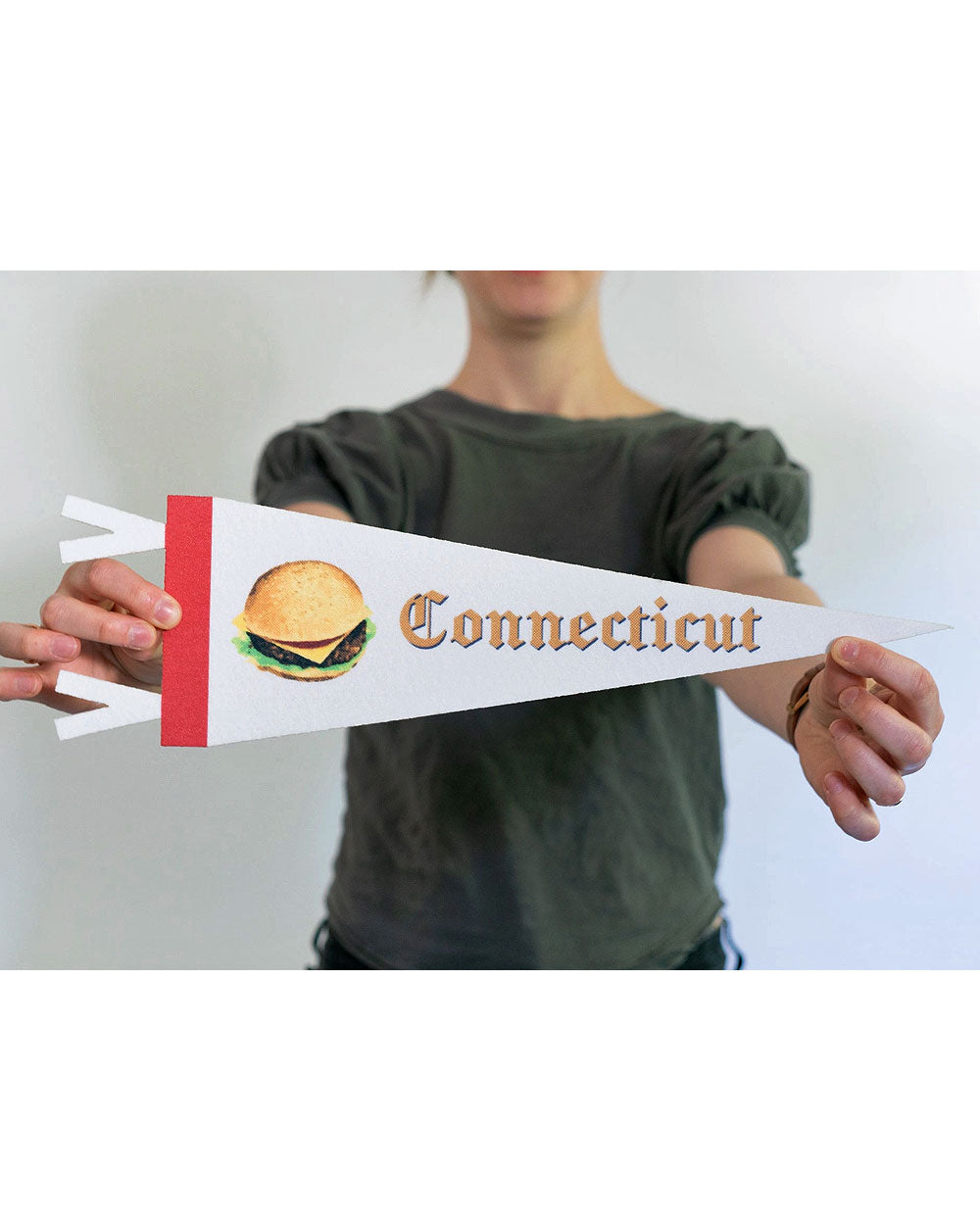 Connecticut Burger Souvenir Pennant-Benoit's Design Co.-Strange Ways