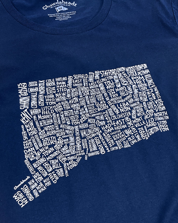 Connecticut Cities & Towns State Unisex Shirt-Chowdaheadz-Strange Ways