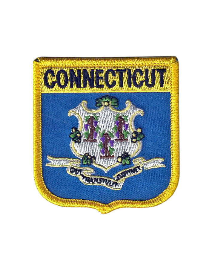 Connecticut Flag Shield Patch-Holm Patches-Strange Ways