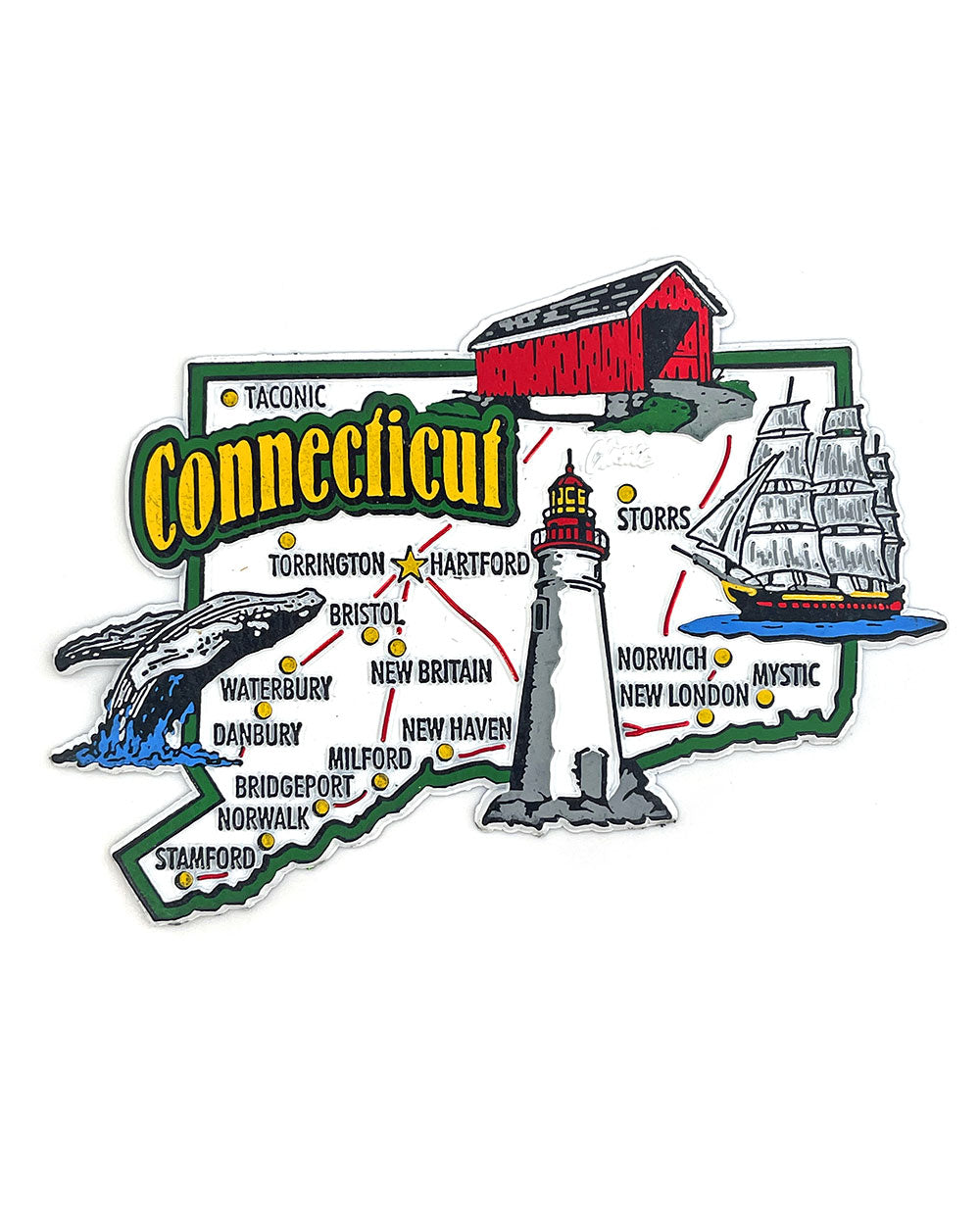 Connecticut Imagery State Magnet-Ideaman Inc.-Strange Ways