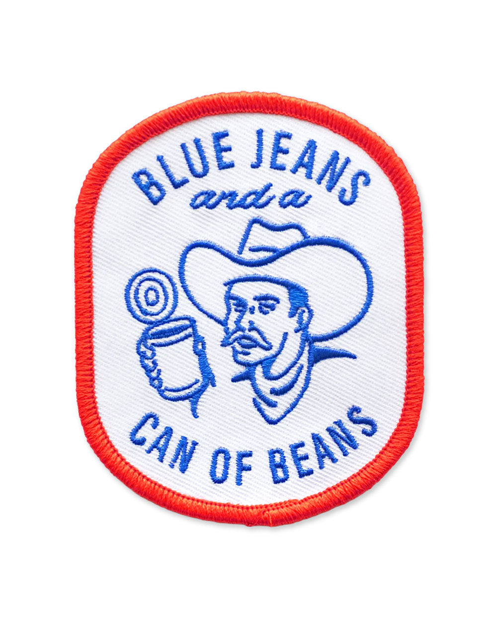 Blue Jeans And A Cans Of Beans Patch-Union Made-Strange Ways