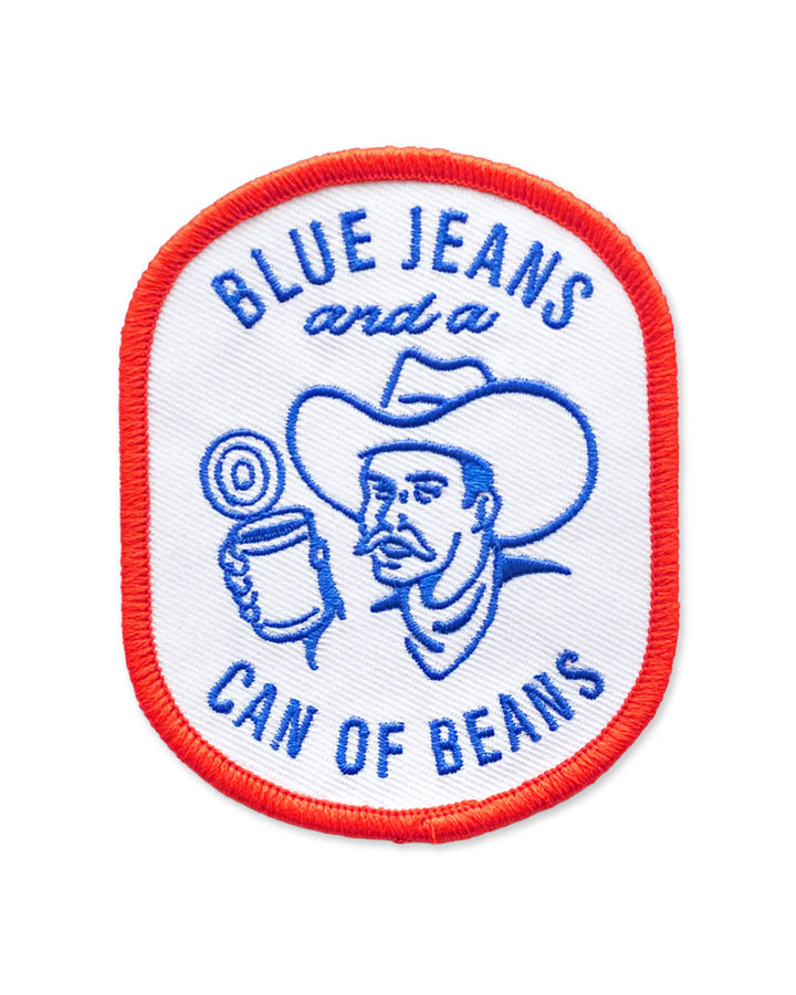 Blue Jeans And A Cans Of Beans Patch-Union Made-Strange Ways