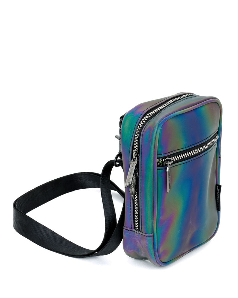 Reflective Rainbow Crossbody Sling + Mini Backpack Bag