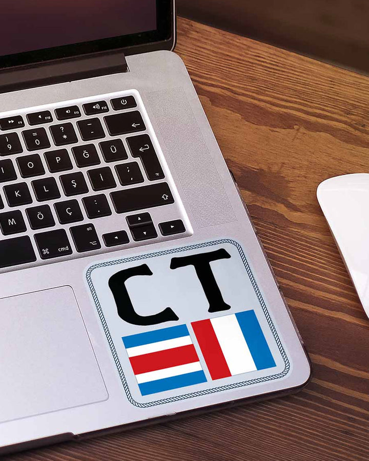 CT Nautical Flags Large Sticker-Retro Planet-Strange Ways