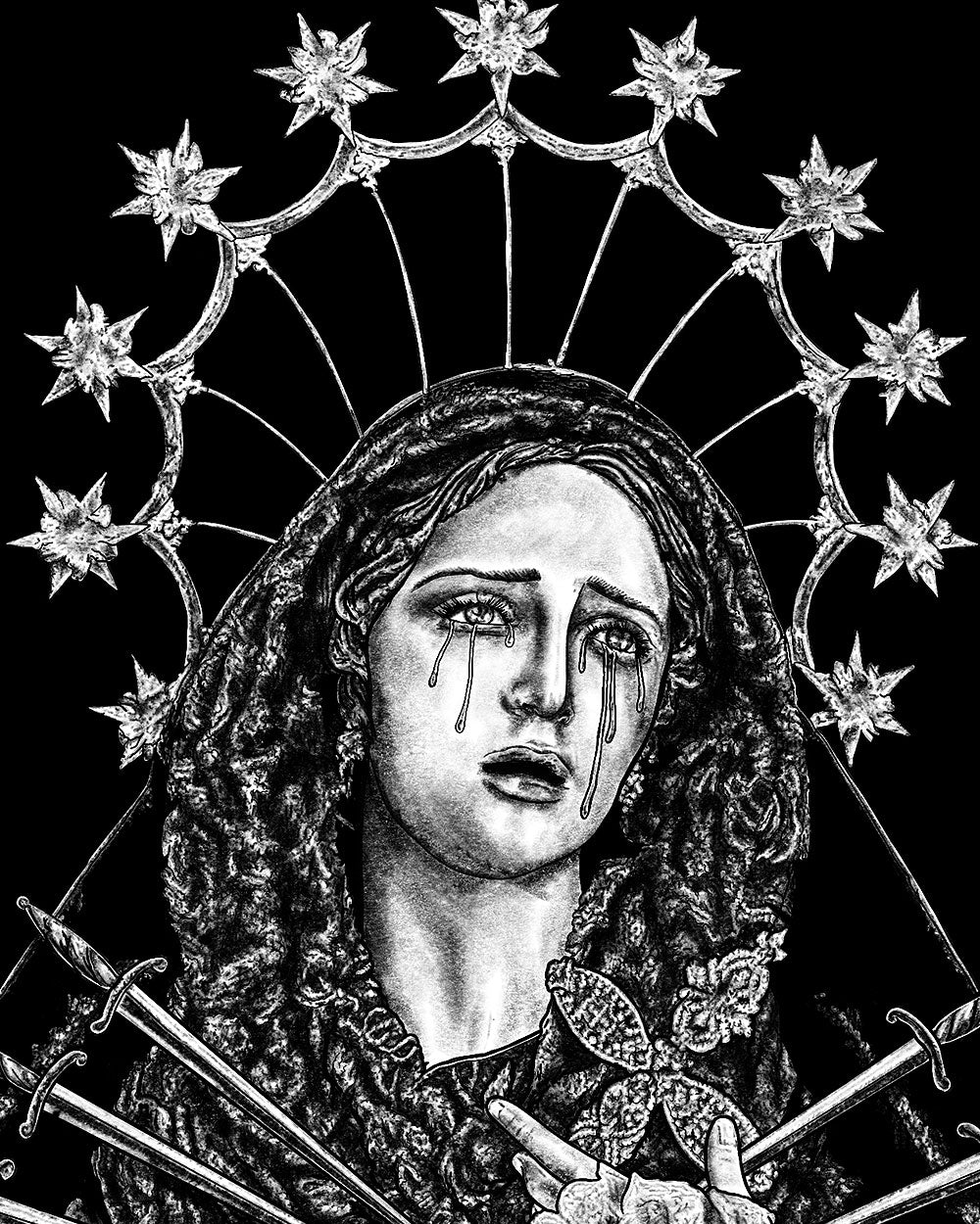 Our Lady Of Sorrows Art Print (8" x 10")