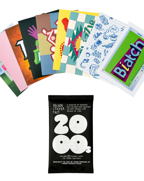 2000 Ad Sticker 2000s Decade Sticker Pack (Set of 9)