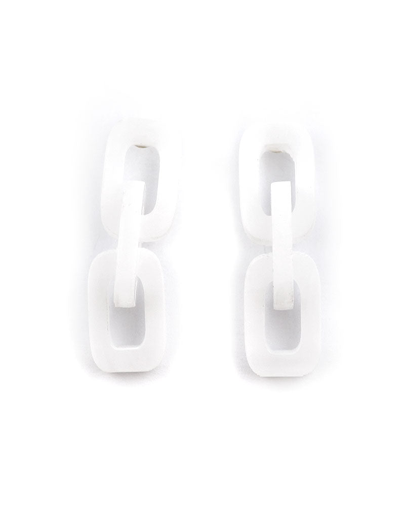 Ocasio Acrylic Chain Post Earrings-Larissa Loden-Strange Ways