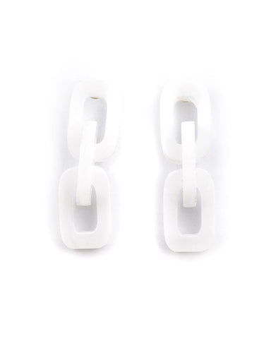 Ocasio Acrylic Chain Post Earrings