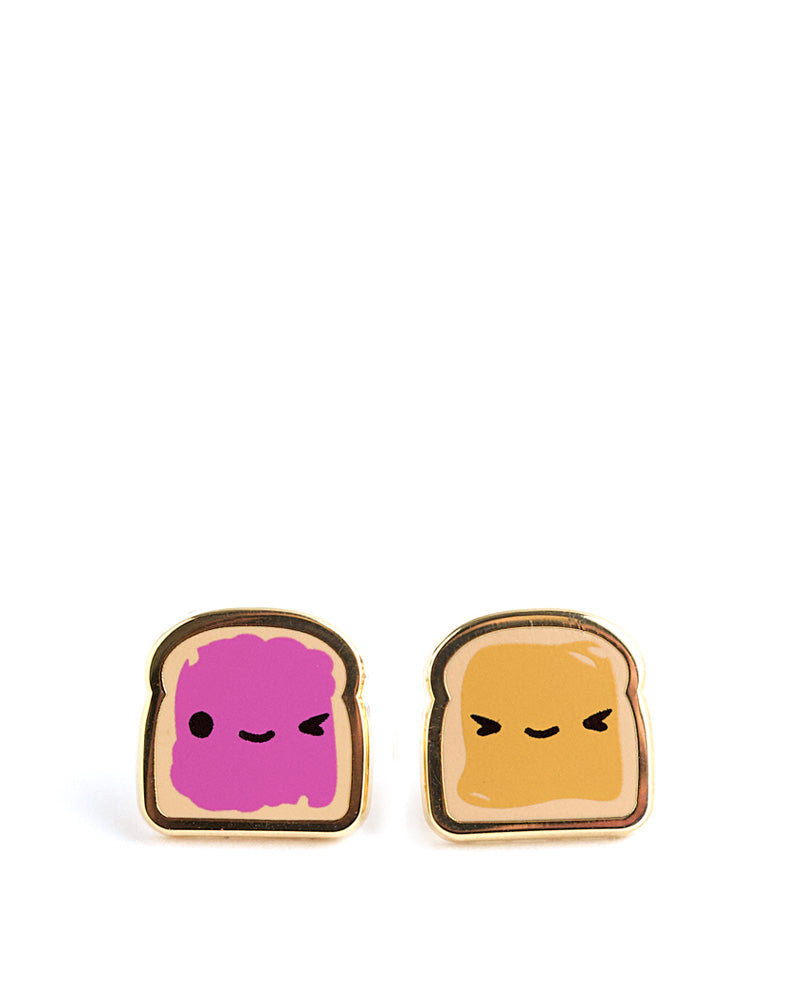 Peanut Butter + Jelly Earrings-LuxCups Creative-Strange Ways