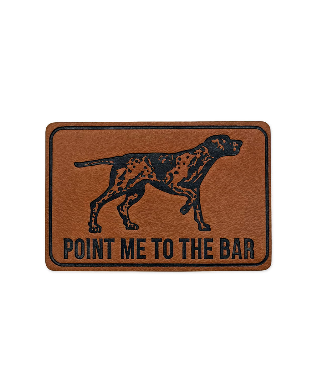 Point Me To The Bar Dog Leather Patch-Field Trip Threads-Strange Ways
