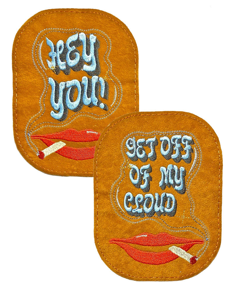 Hey You! Get Off My Cloud Elbow Patch Set (w/ Sewing Kit)-Patch Ya Later-Strange Ways