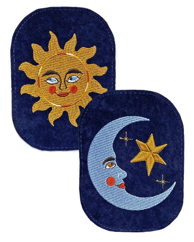 Sun & Moon Elbow Patch Set (w/ Sewing Kit)