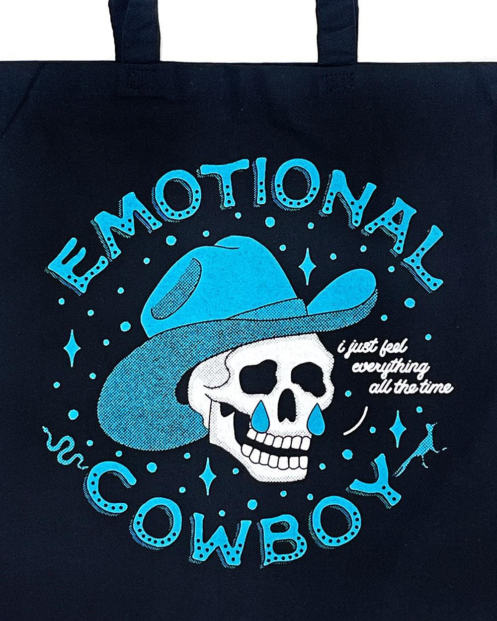 Emotional Cowboy Tote Bag-Jos Par-Strange Ways