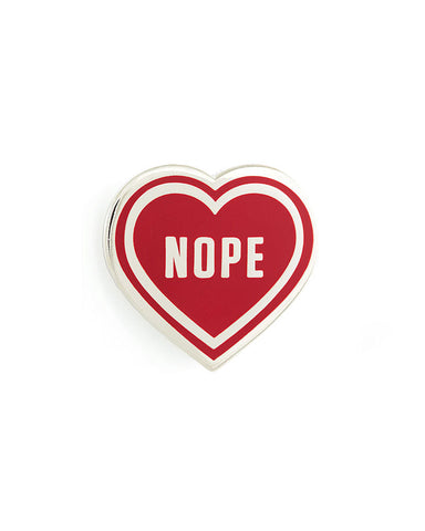 Nope Heart Pin