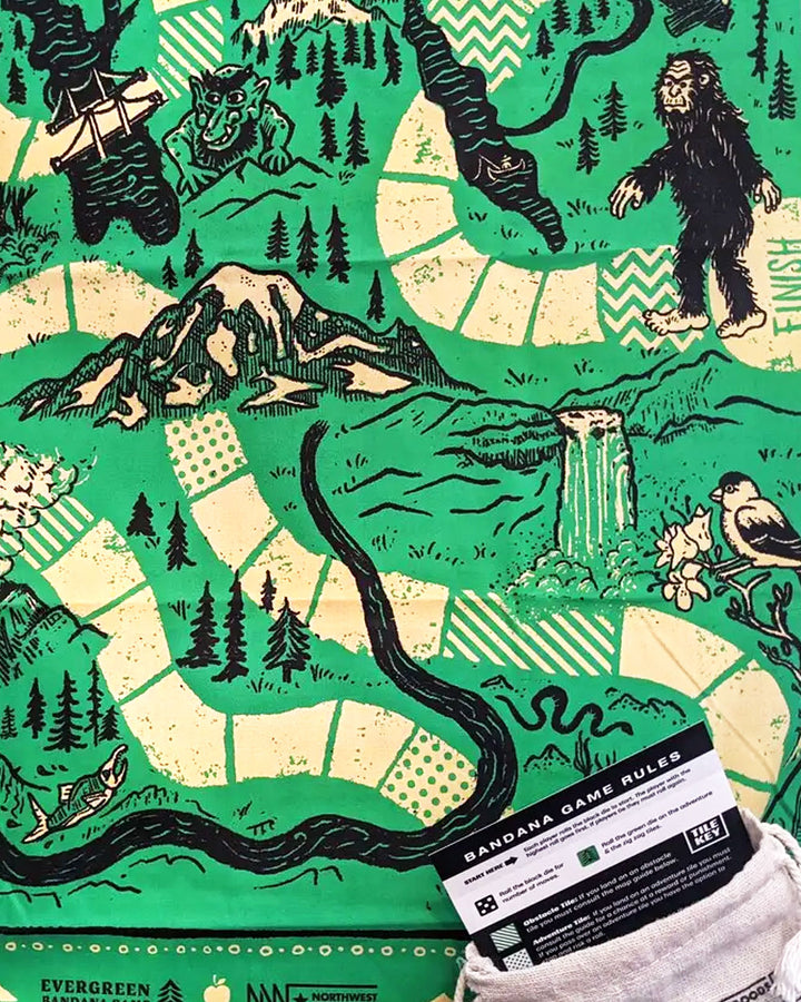 Evergreen Bandana Game-NW Corner Goods-Strange Ways