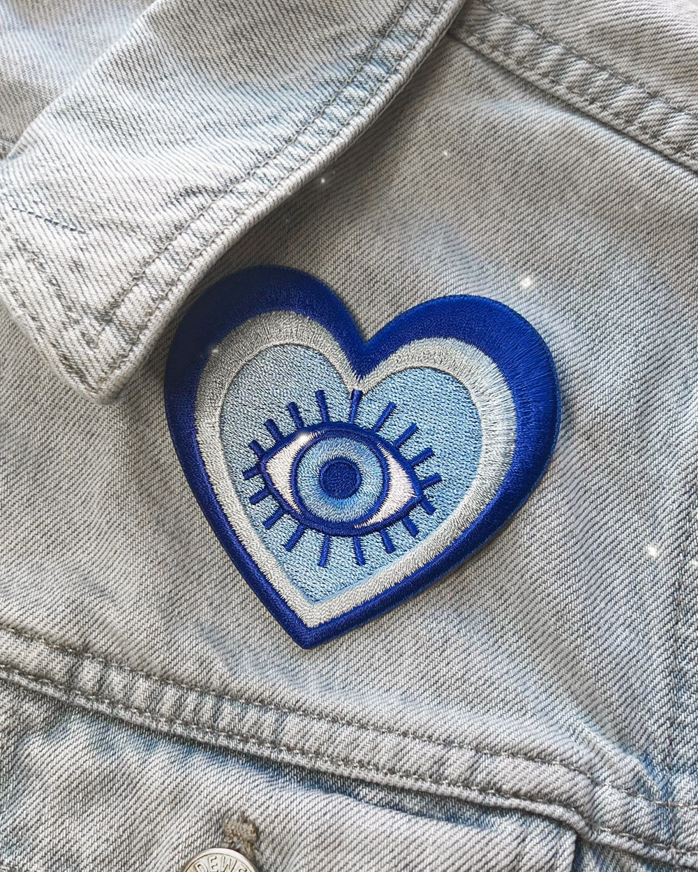 Evil Eye Heart Patch-Wildflower + Co.-Strange Ways