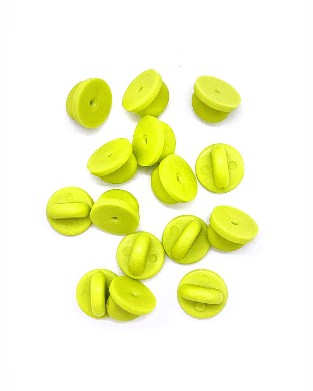 Extra Rubber Pin Backs - Lime Green-Strange Ways-Strange Ways
