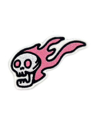 Flaming Skull Patch