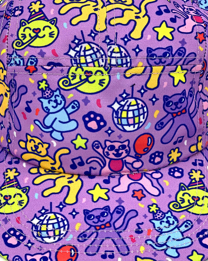 Disco Cats Panel Hat-Wokeface-Strange Ways