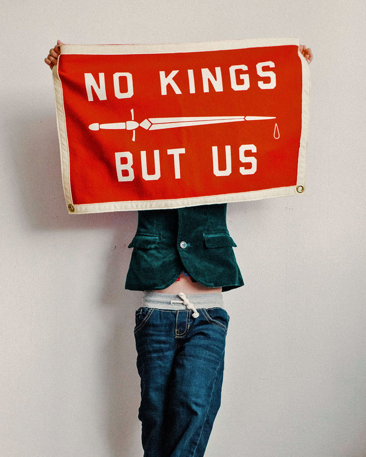No Kings But Us Felt Flag Banner-Oxford Pennant-Strange Ways