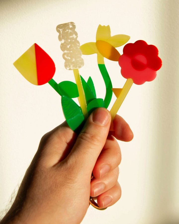 Flower Bouquet Bag Charm Keychain-Curlworks-Strange Ways