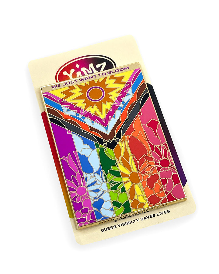 Flower Pride Flag Large Pin-YAMZ: World of Color-Strange Ways