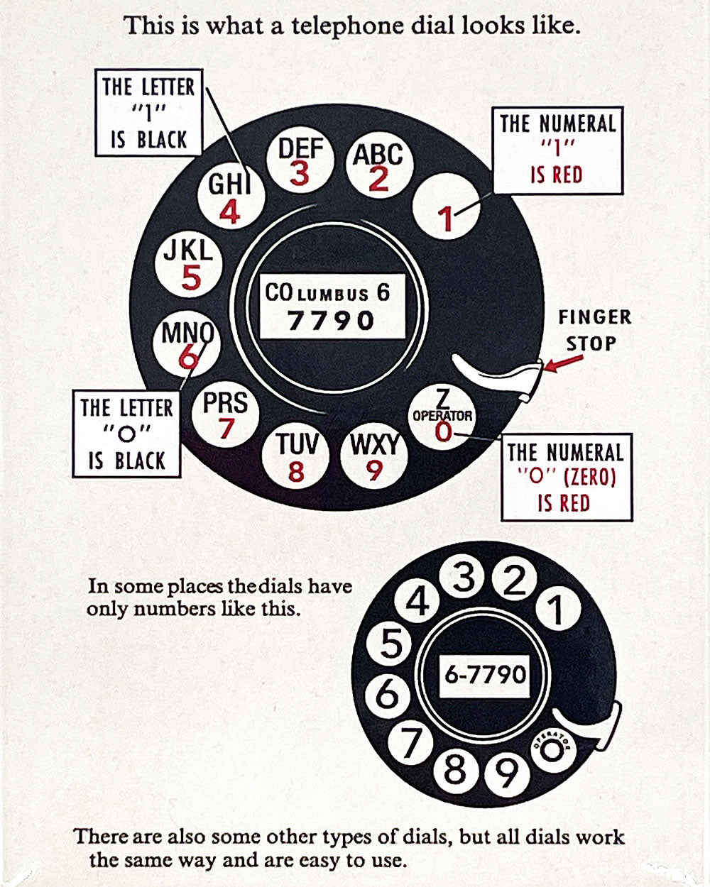 Dial A Telephone Magnet-Fridgedoor-Strange Ways